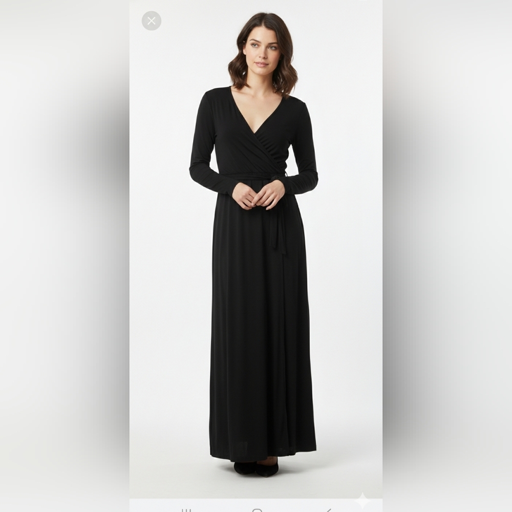 Got Style Dress Wrap Maxi Minimalist Bodycon Jersey M